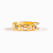 1-5 Birthstones Connecting Circle Ring