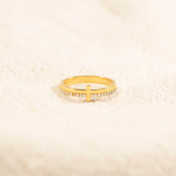 Golden Cross Ring