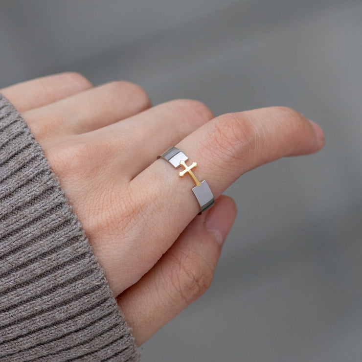 Cross Ring Band