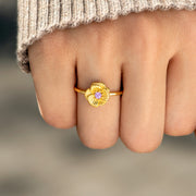 Three-Dimensional Birth Flower Stacking Mother's Ring