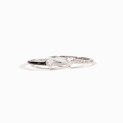 Best Bi♥︎ches Matching Half Enamel Heart-Cut Rings