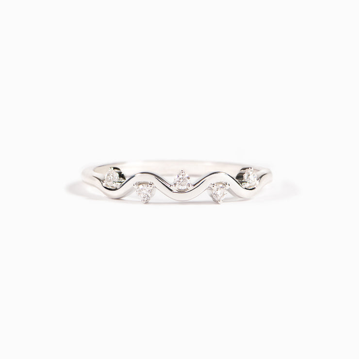 You Got This Highs And Lows Wave Ring