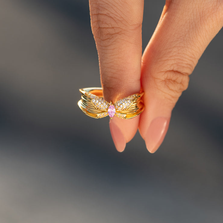 Dear Daughter Vintage Butterfly Ring