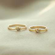 Two Strand Knot Ring