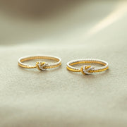 Two Strand Knot Ring