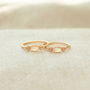 Oval Cut Opal Ring