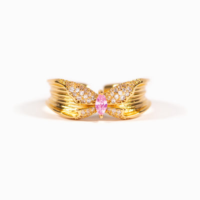 Mother & Daughter Vintage Butterfly Ring