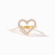 STFUATTDLAGG Sparkling Pavé Heart Ring