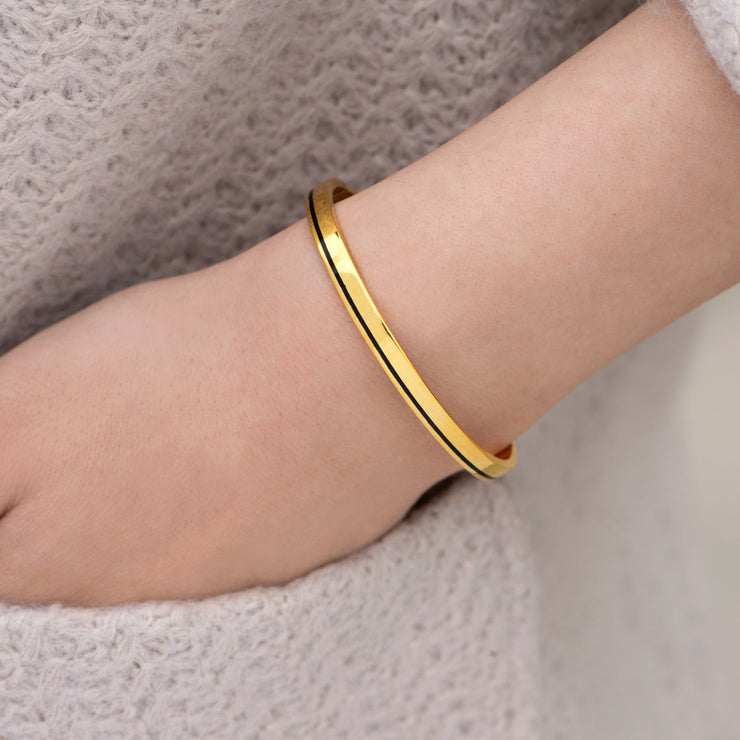 Enamel Stripe Bangle