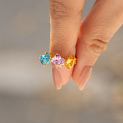 Mama's Little Kittens Cat Paws 1-5 Birthstones Ring