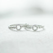 Pavé Open Circle Ring