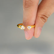 Twin Heart Ring