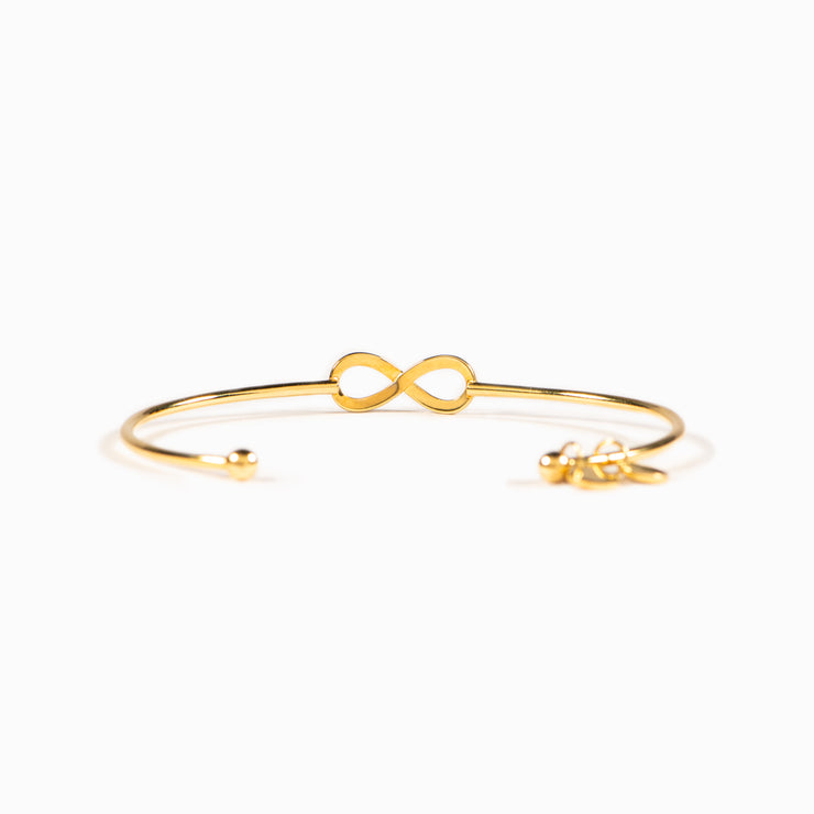 1-8 Initial Charm Infinity Bracelet