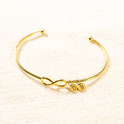1-8 Initial Charm Infinity Bracelet