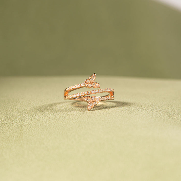 Duo Butterfly Ring