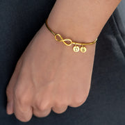 1-8 Initial Charm Infinity Bracelet