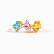 Nana's Little Kittens Cat Paws 1-5 Birthstones Ring