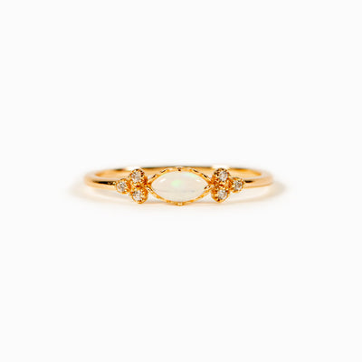 Oval Cut Opal Ring