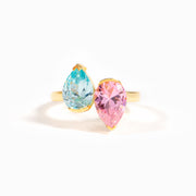 Back to Back Birthstone Ring