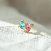 Back to Back Birthstone Ring