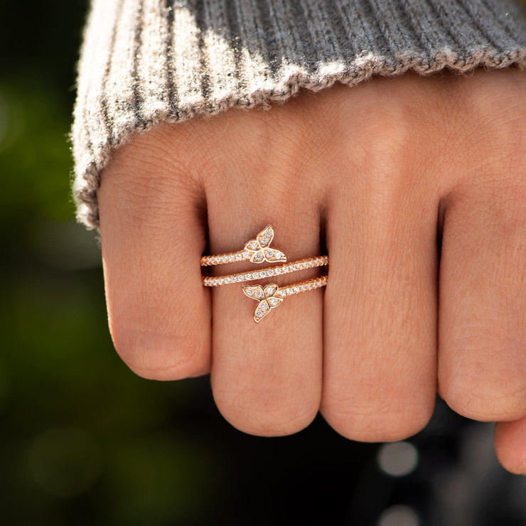 Duo Butterfly Ring