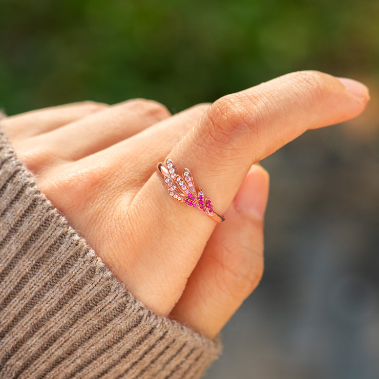 Pavé Feather Ring