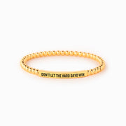 Don't Let Hard Days Win Bead & Tube Bracelet