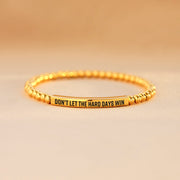 Don't Let Hard Days Win Bead & Tube Bracelet