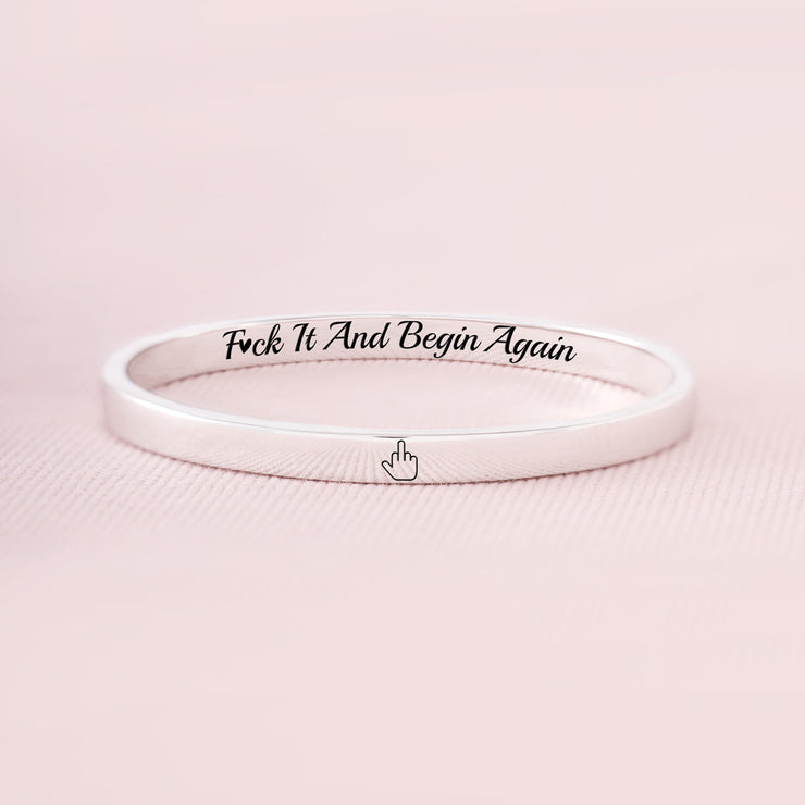 Middle Finger Mantra Bangle