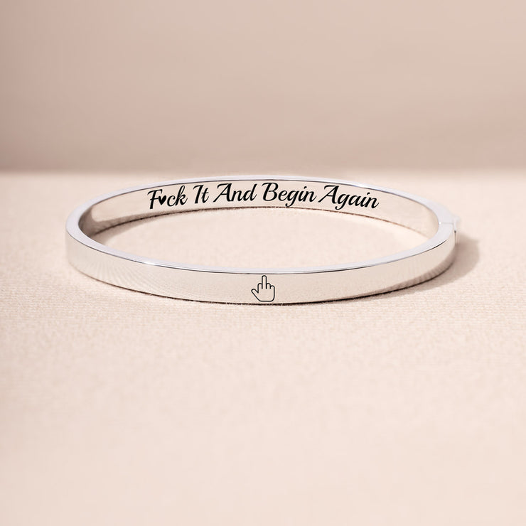 Middle Finger Mantra Bangle