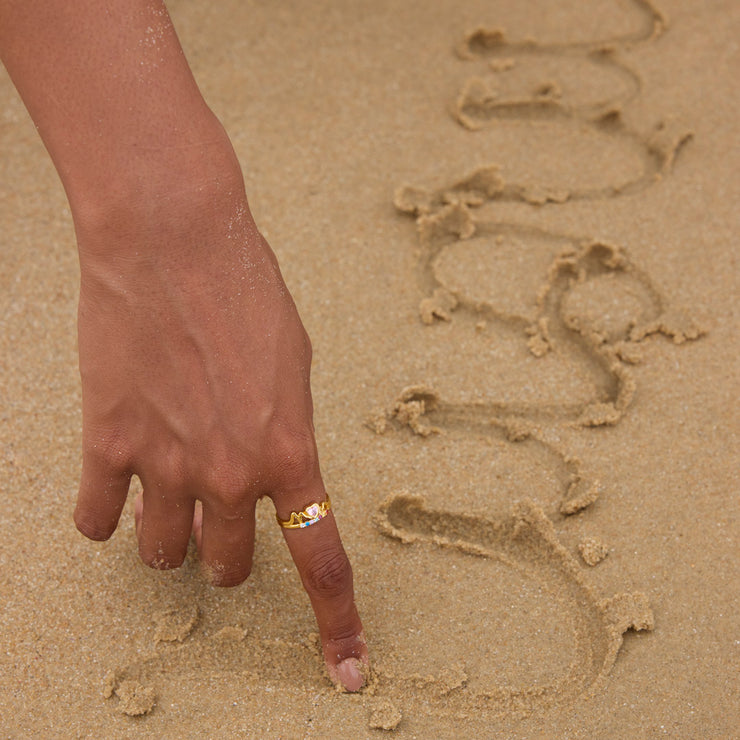 Mom & Her Mini Karma 1-10 Custom Birthstones Ring