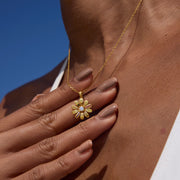 1-10 Birthstones Sunflower Necklace