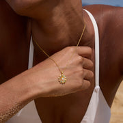 1-10 Birthstones Sunflower Necklace