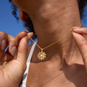 1-10 Birthstones Sunflower Necklace