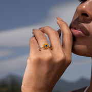 To Daughter No Mud No Lotus Custom Crystal Lotus Ring