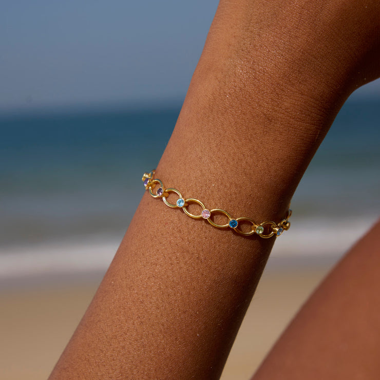 Mama’s Little Joys 1-8 Birthstone Link Bracelet