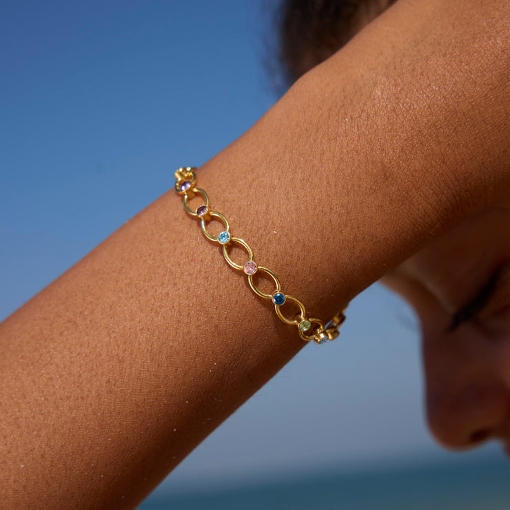 Mama’s Little Joys 1-8 Birthstone Link Bracelet