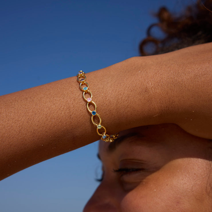 Mama’s Little Joys 1-8 Birthstone Link Bracelet