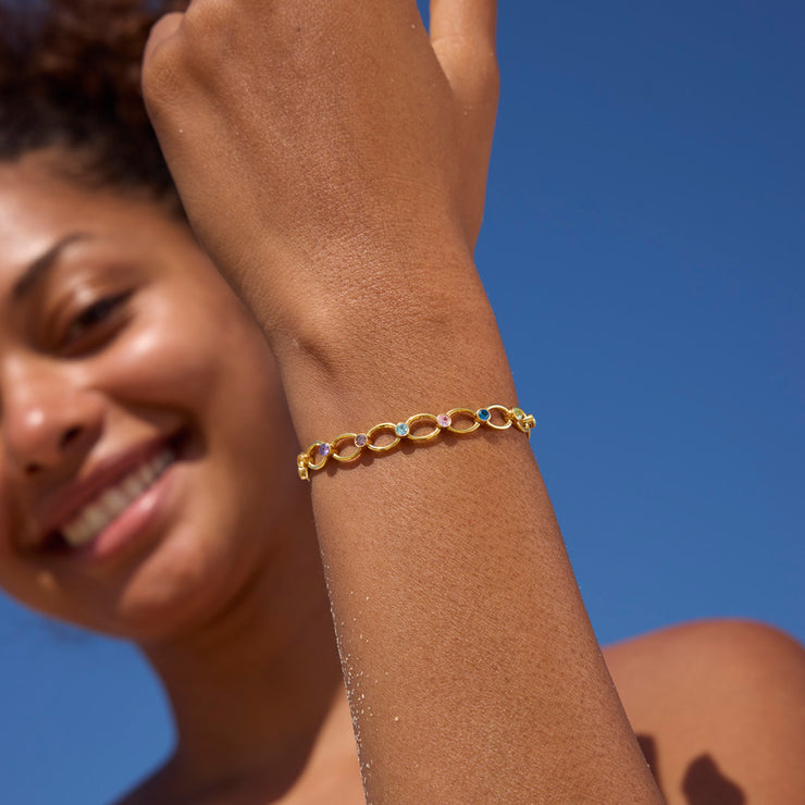 Mama’s Little Joys 1-8 Birthstone Link Bracelet