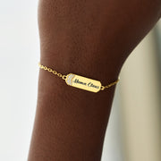 Pavé Golden Bar Bracelet