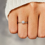 Minimalist Round Cut Promise Ring