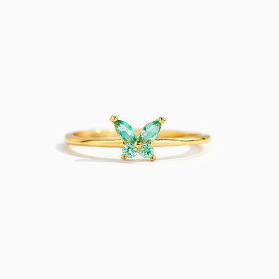 Sisters Are Like Butterflies Matching Birthstone Butterfly Ring