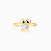 Golden Owl Ring