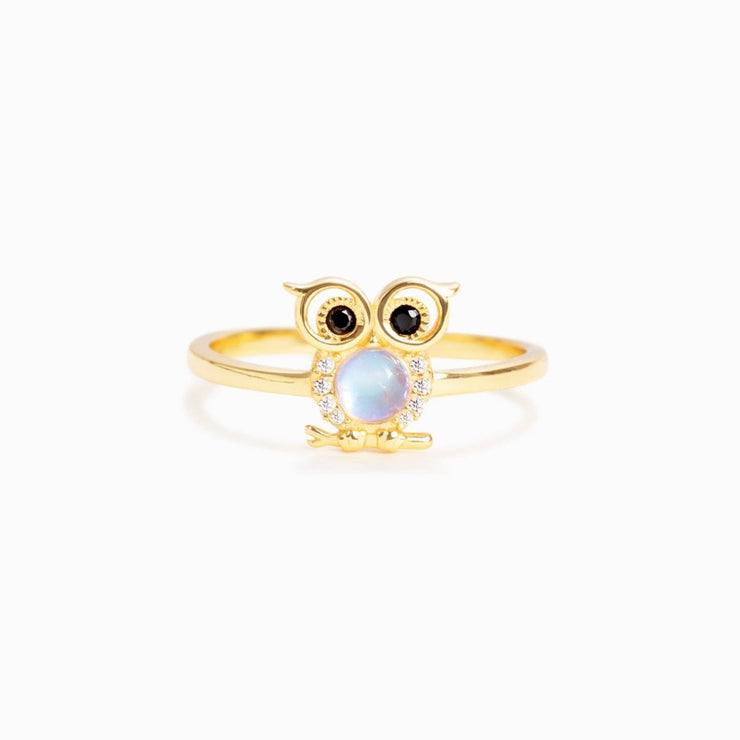 Golden Owl Ring