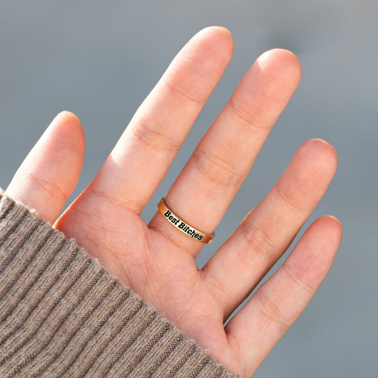 High Tide Or Low Tide Turquoise Wave Ring