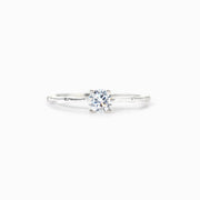 Minimalist Round Cut Promise Ring