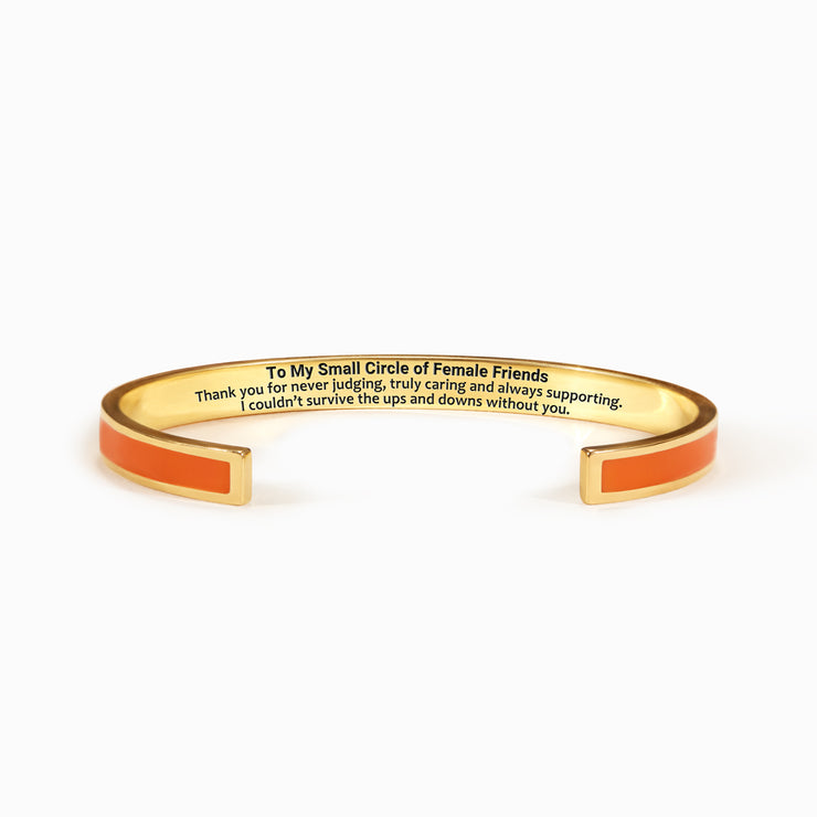 Thank You For Never Judging Motivational Color Bangle