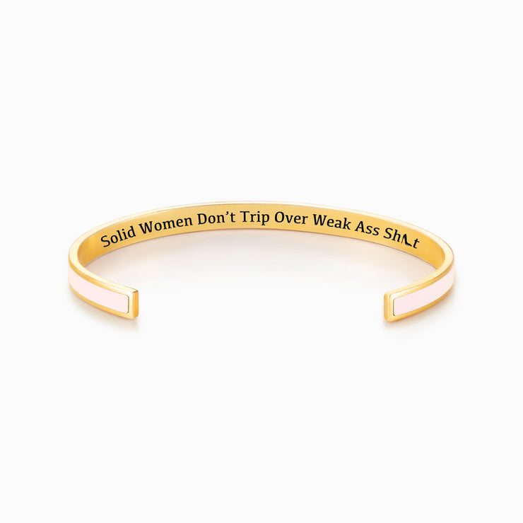 Solid Women Motivational Color Bangle