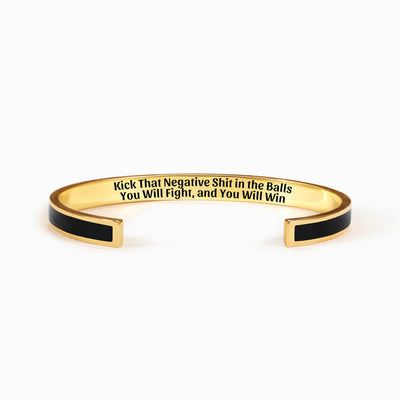 Kick That Negative Shit In The Balls Color Bangle