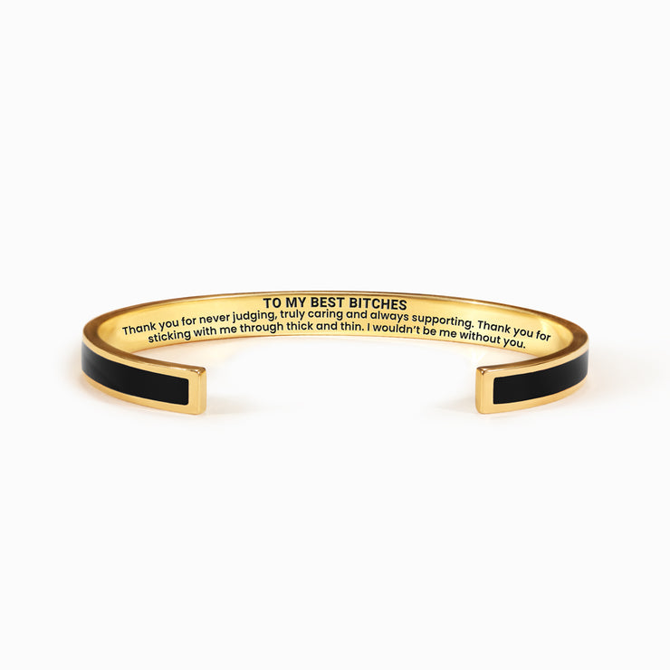 Best Bitches Never Judge Motivational Color Bangle